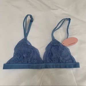 NWT periwinkle blue lace bra